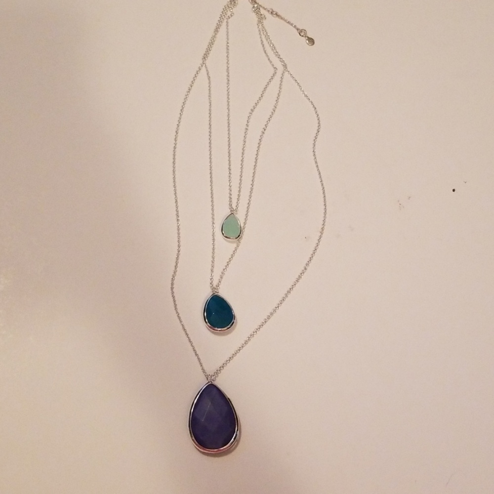 Chloe & isabel 3 tier stone necklace